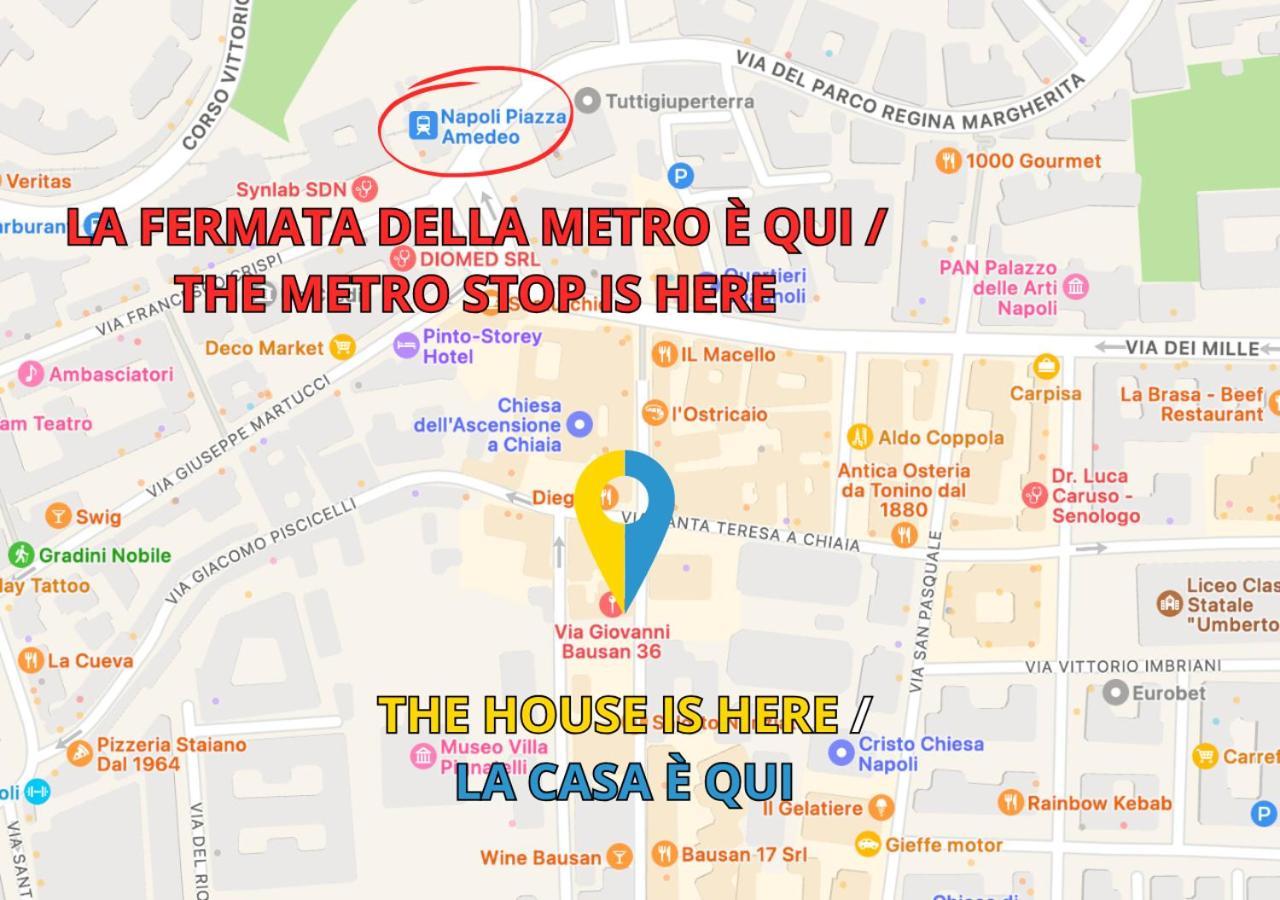 Апартаменты Metro Amedeo - Stanza Privata Con Vasca Idromassaggio Неаполь Экстерьер фото